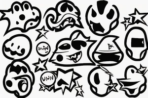 Pac man tattoo idea