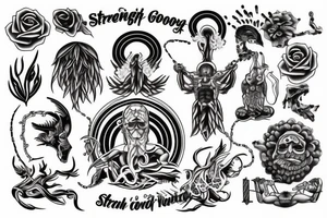 Strength god tattoo idea