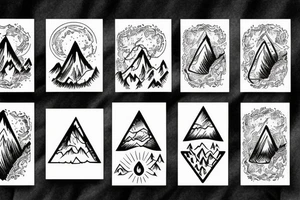 A stoned alive mountain tattoo idea