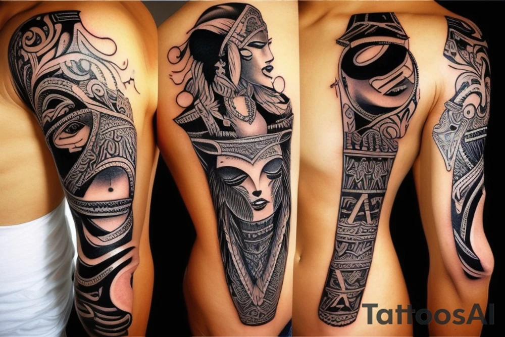 Sexy warrior tattoo idea