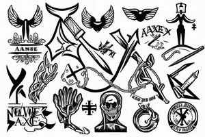 nurse axe tattoo idea