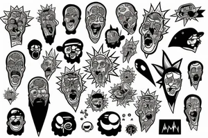 Rik and Morty tattoo idea