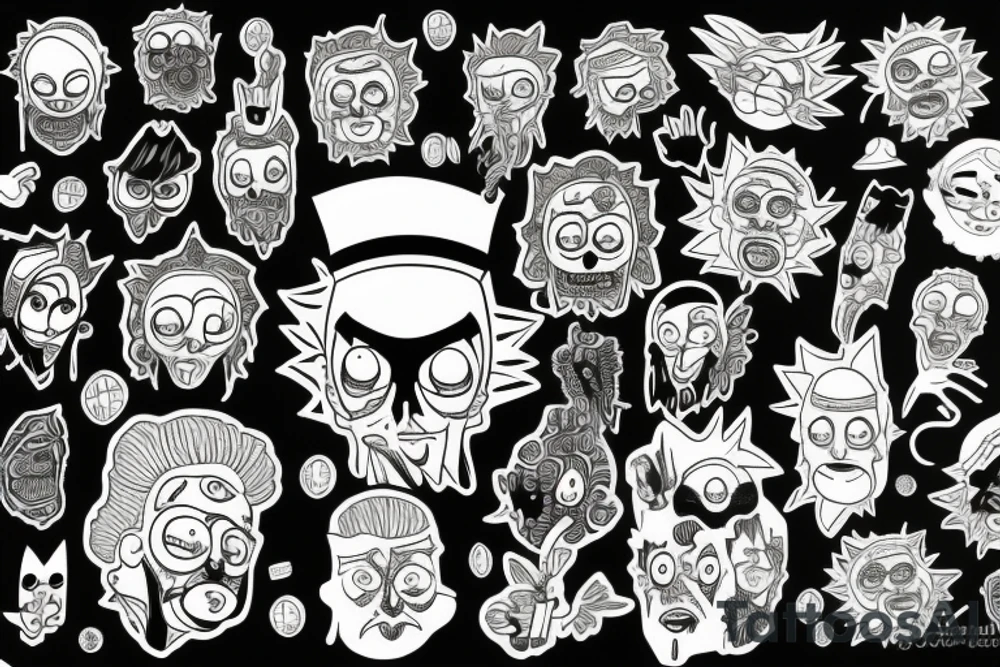 Rik and Morty tattoo idea