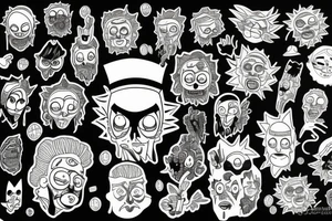 Rik and Morty tattoo idea