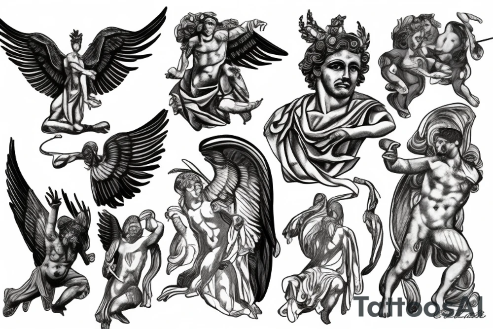 Greek God Prometheus tattoo idea