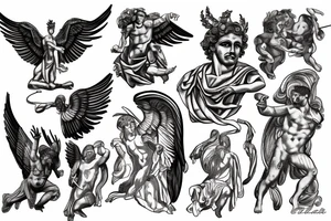 Greek God Prometheus tattoo idea