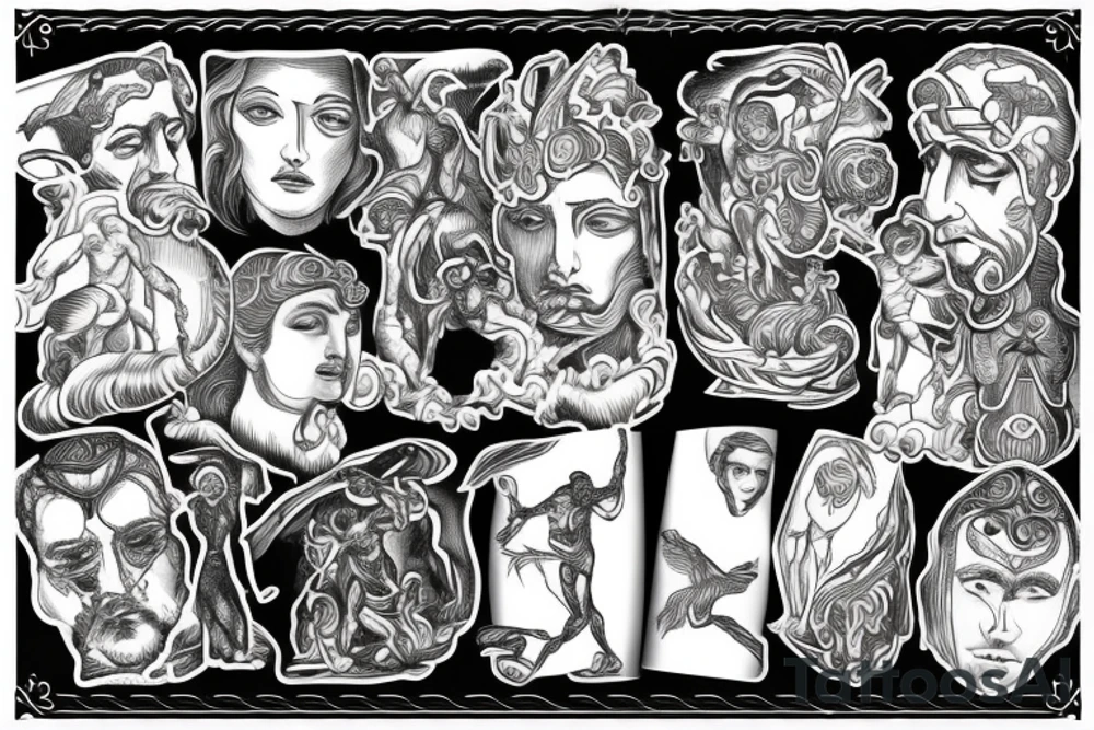 Greek God Prometheus tattoo idea