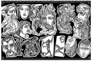 Greek God Prometheus tattoo idea
