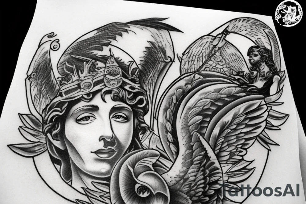 Greek God Prometheus tattoo idea