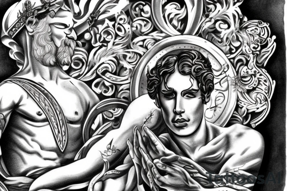 Greek God Prometheus tattoo idea