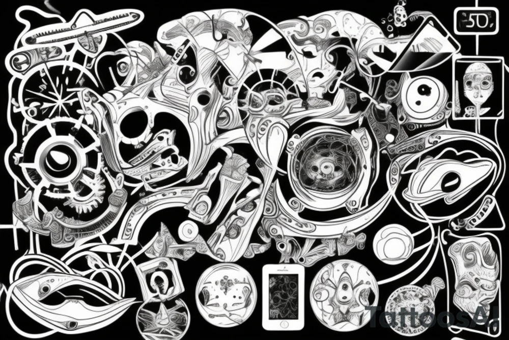 technology tattoo idea