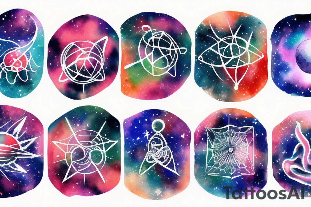 carbon atom wandering in the cosmos tattoo idea