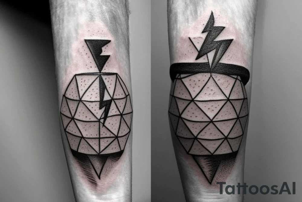 Lightbulb with lightning storm inside on forearm tattoo idea Lightbulb with lightning storm inside on forearm tattoo idea