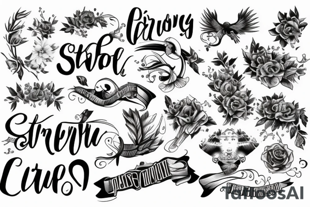 strong tattoo idea