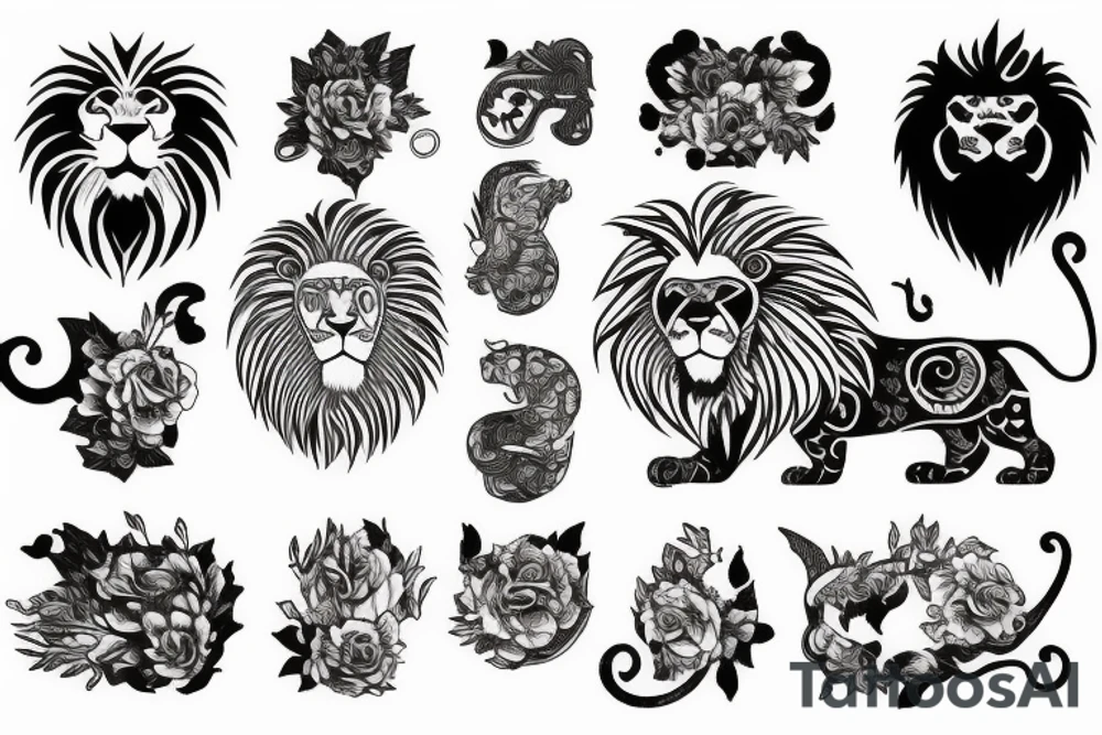 lion tattoo idea