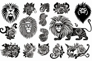 lion tattoo idea