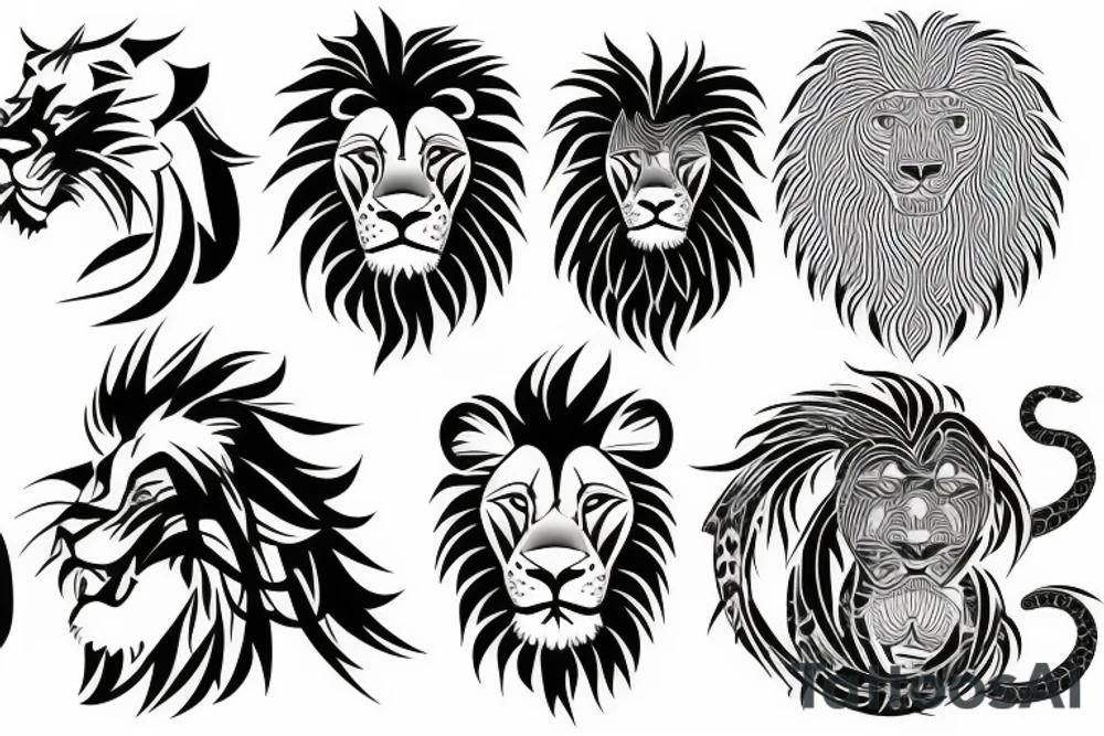 lion tattoo idea
