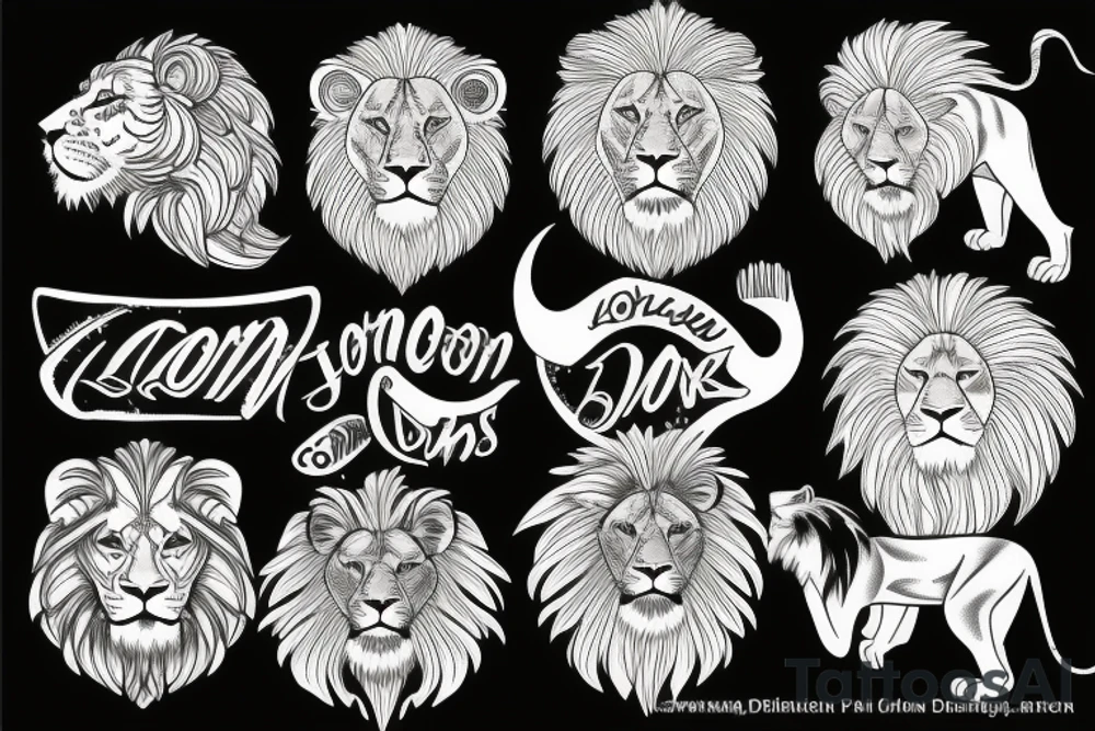 lion tattoo idea