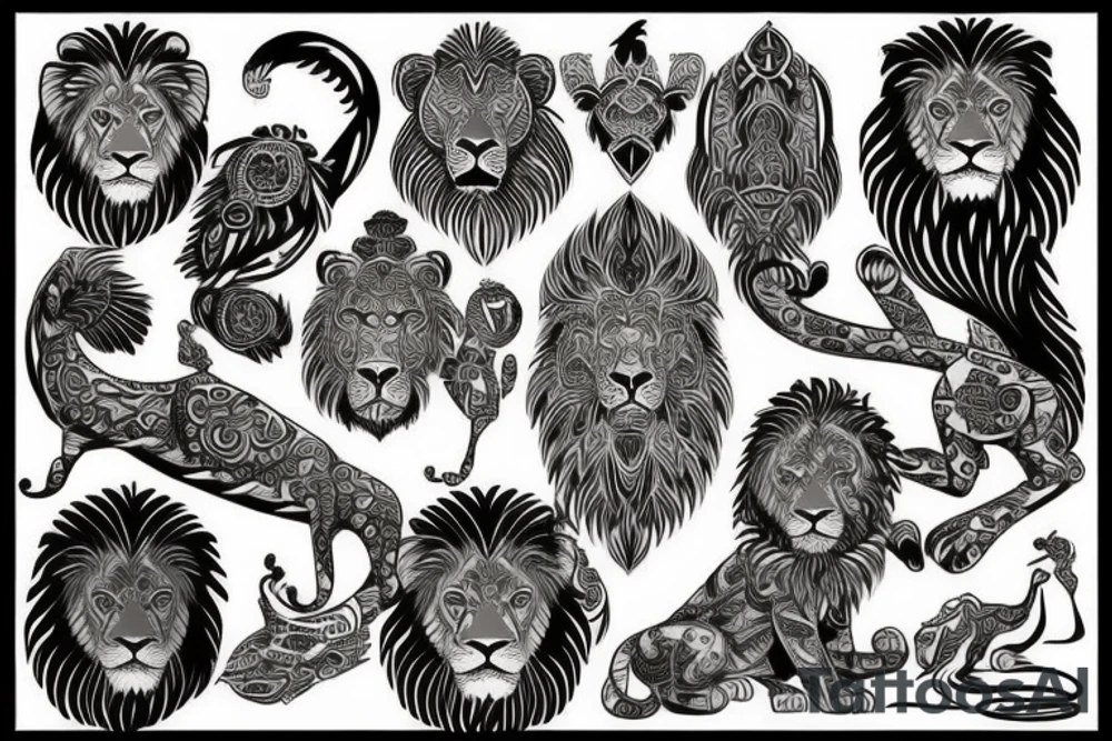 lion tattoo idea
