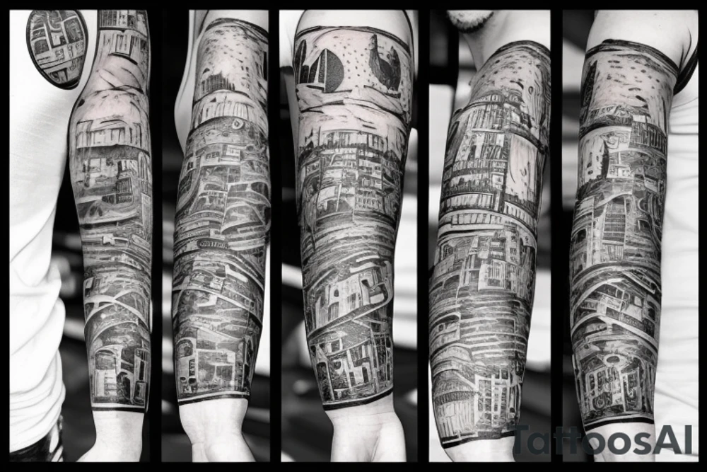 Old times square tattoo idea