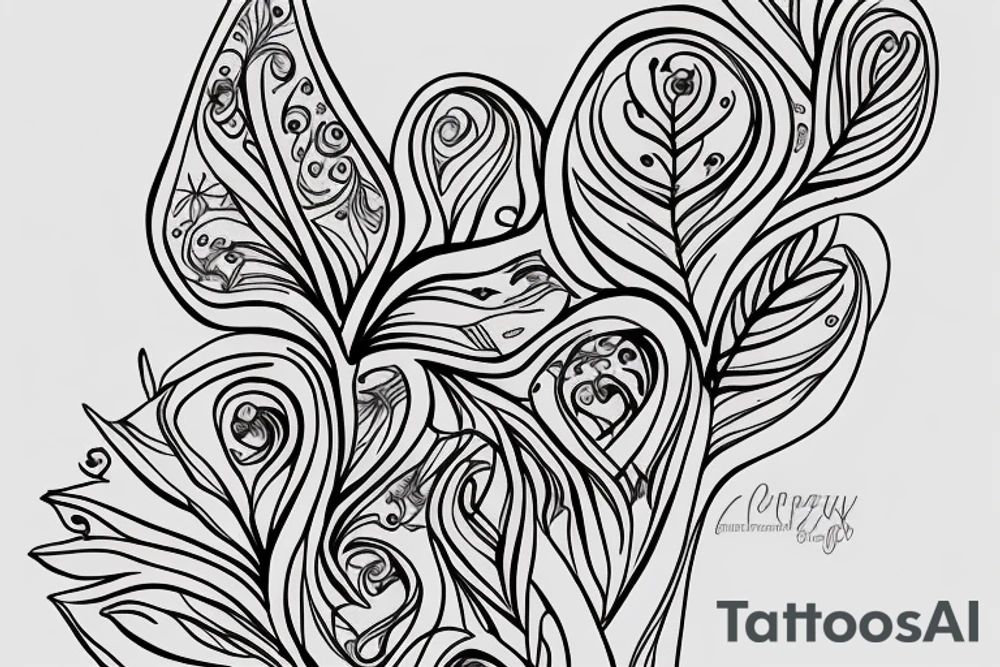 Lilly flower with ‘Legacy Of Love’ written down the stem tattoo idea