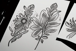 Lilly flower with ‘Legacy Of Love’ written down the stem tattoo idea