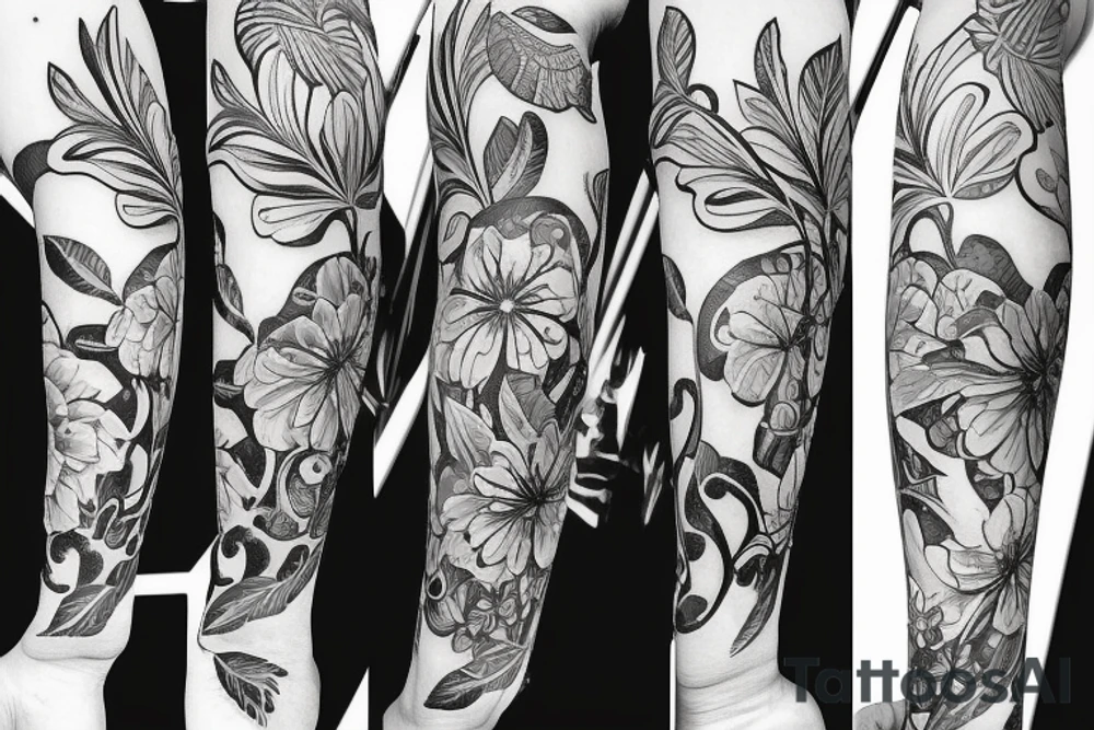 Lilly flower with Legacy Of Love written tattoo idea