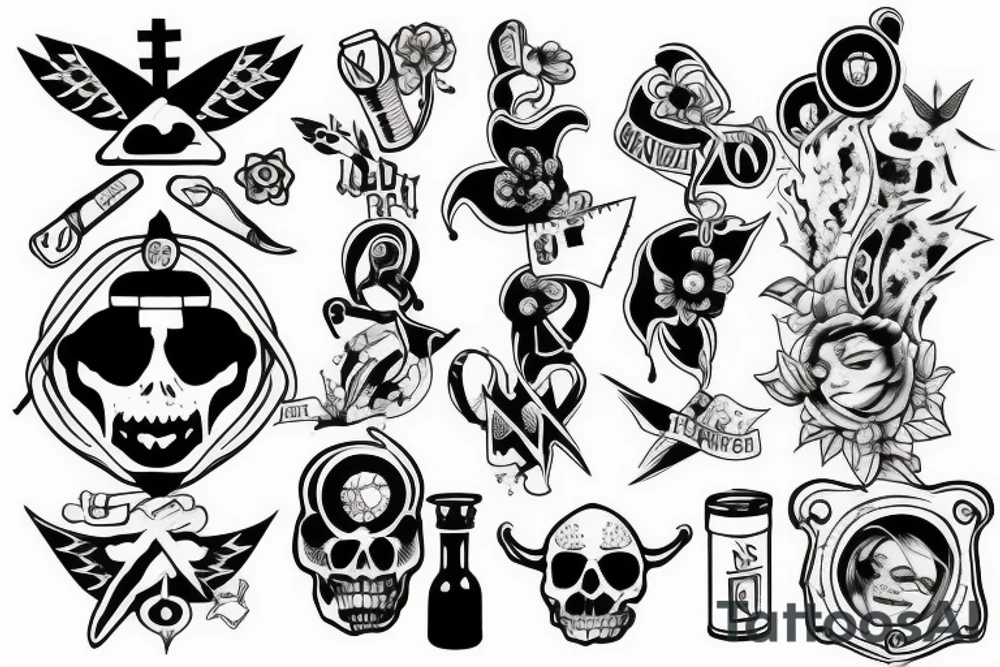 evil nurse tattoo idea