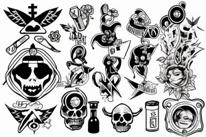 evil nurse tattoo idea