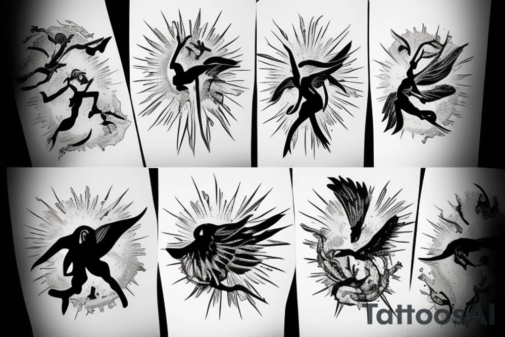 Icarus falling from the sun tattoo idea