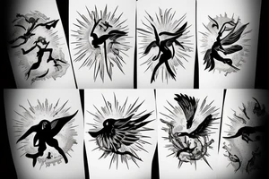 Icarus falling from the sun tattoo idea