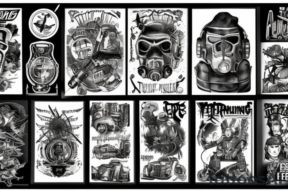 Fallout burning at both ends manly tattoo idea Fallout burning at both ends manly tattoo idea