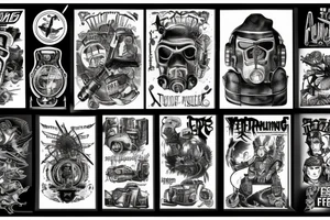 Fallout burning at both ends manly tattoo idea