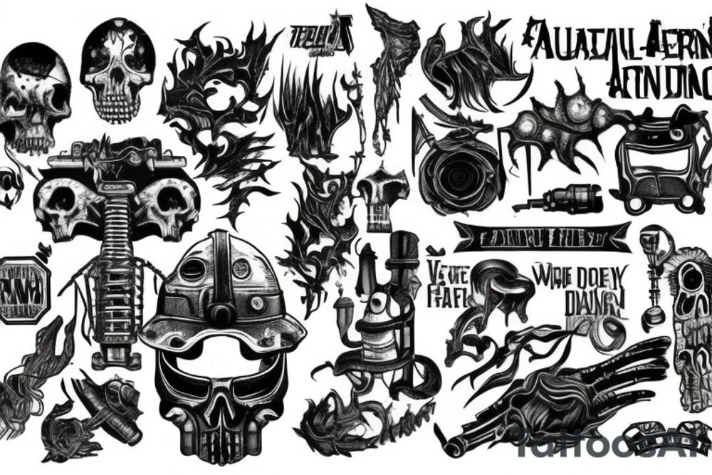 Fallout burning at both ends manly death tattoo idea Fallout burning at both ends manly death tattoo idea