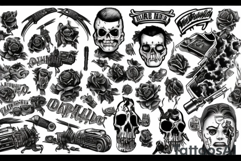 Fallout burning at both ends manly death tattoo idea