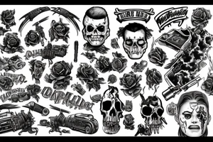 Fallout burning at both ends manly death tattoo idea