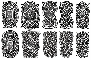 Son of the woodsman celtic tattoo idea