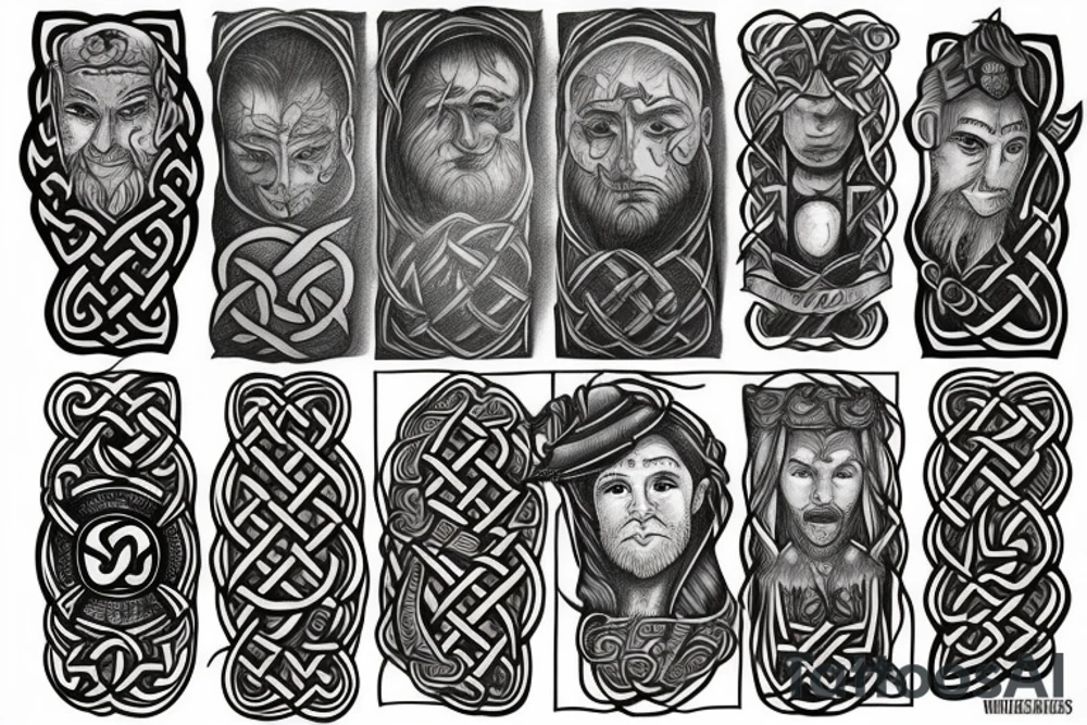 Son of the woodsman celtic tattoo idea