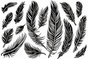 feather tattoo idea