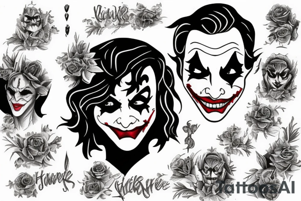 Joker Harlee Daughter tattoo idea
