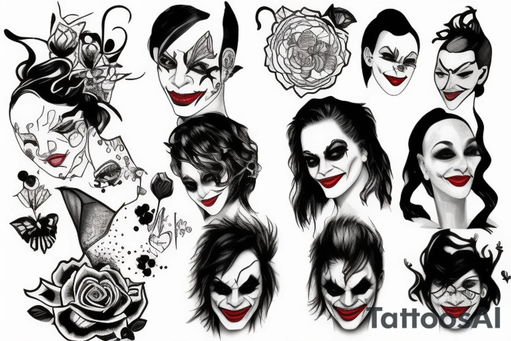 Joker Harlee Daughter tattoo idea