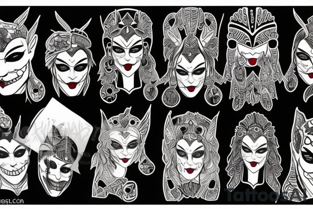 Joker and Harlee quinn Daughter tattoo idea