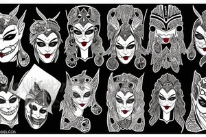 Joker and Harlee quinn Daughter tattoo idea