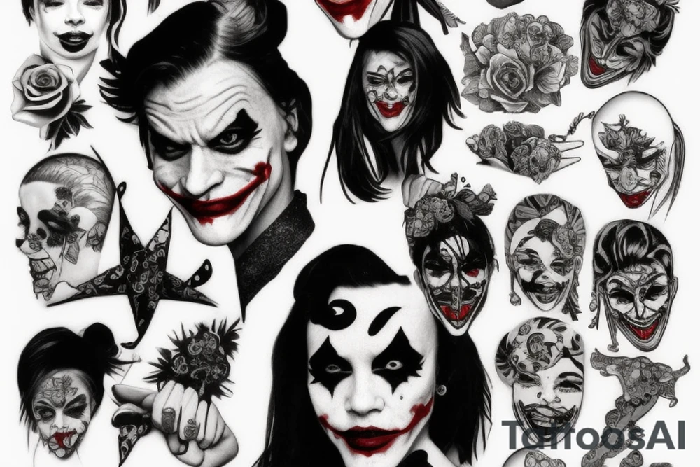Joker and Harlee quin Daughter tattoo idea
