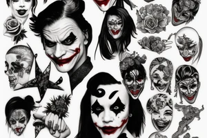 Joker and Harlee quin Daughter tattoo idea