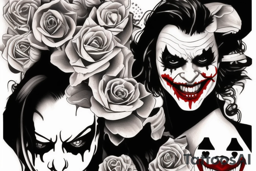 Joker and Harlee quin Daughter tattoo idea