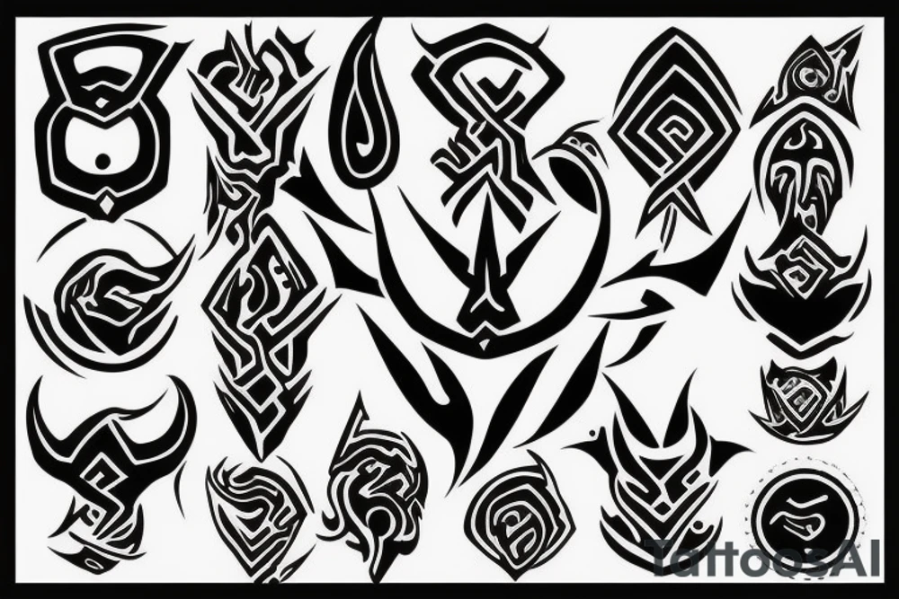 chaos 8 spoke symbol tattoo idea