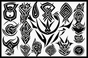 chaos 8 spoke symbol tattoo idea