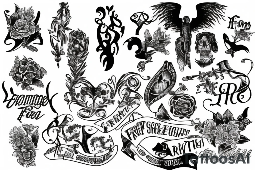 Family Friends Freedom tattoo idea