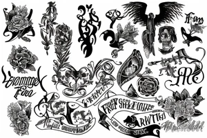 Family Friends Freedom tattoo idea